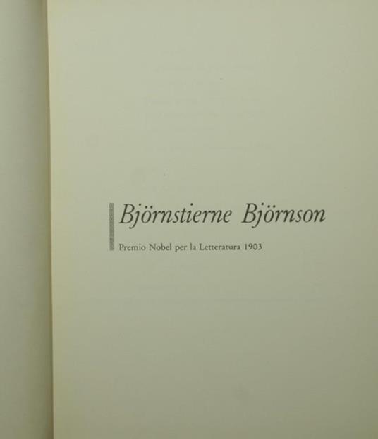 Drammi e racconti - Bjørnstjerne Bjørnson - copertina