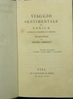 Viaggio sentimentale di Yorick. Lungo la Francia e l'Italia