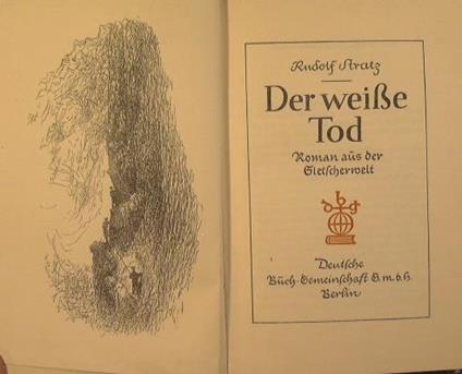 Der Weisse Tod - Rudolf Stratz - copertina