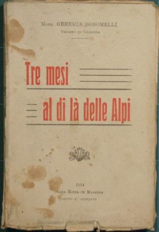 Tre mesi al di là delle Alpi - Geremia Bonomelli - copertina