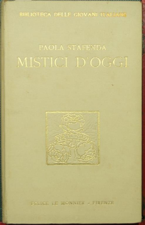 Mistici d'oggi - Paola Stafenda - copertina