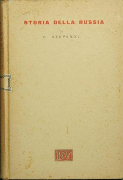 Storia della Russia - Georgij Stepanov - copertina