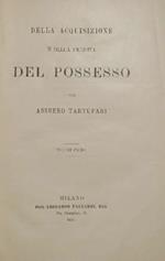 Della acquisizione e della perdita del possesso