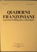 Quaderni Franzoniani. Semestrale di bibliografia e cultura ligure N°5