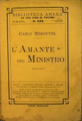 L' amante del ministro - Charles Merouvel - copertina