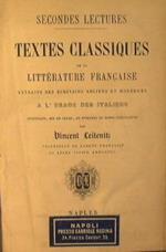 Secondes Lectures. Textes classique de la litterature francaise