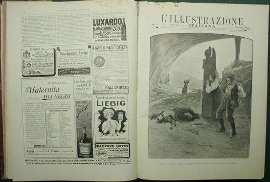 L' illustrazione italiana. 1904 Rivista settimanale degli avvenimenti e personaggi contemporanei sopra la storia del giorno, la vita pubblica e sociale, scienze, belle arti, geografia e viaggi, teatri, musica, mode, ecc - copertina