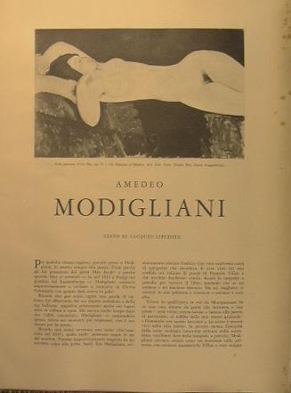 Amedeo Modigliani - Jacques Lipchitz - copertina