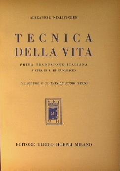 Tecnica della vita - Alexander Niklitschek - copertina