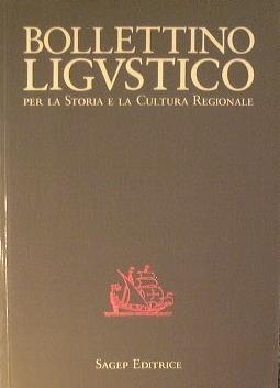 Bollettino Ligustico. Per la storia e la cultura regionale - Teofilo Ossian De Negri - copertina