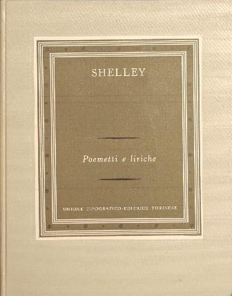 Poemetti e liriche - Percy Bysshe Shelley - copertina