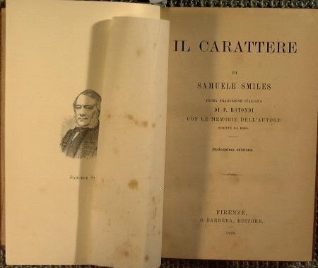 Il carattere - Samuel Smiles - copertina