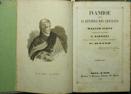 Ivanhoe ossia Il ritorno del crociato - Walter Scott - copertina