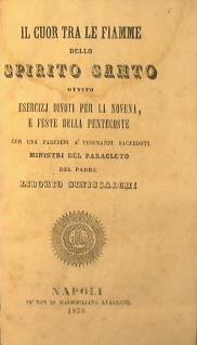 Il cuore tra le fiamme dello Spirito santo, ovvero esercizi divoti per la novena e feste della Pentecoste. Con una parenesi a venerandi sacerdoti - Liborio Siniscalchi - copertina