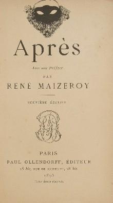 Après - René Maizeroy - copertina