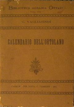 Calendario dell'ortolano - Gustavo Vagliasindi - copertina