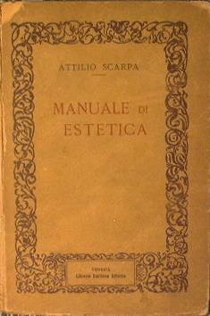 Manuale di estetica - Attilio Scarpa - copertina