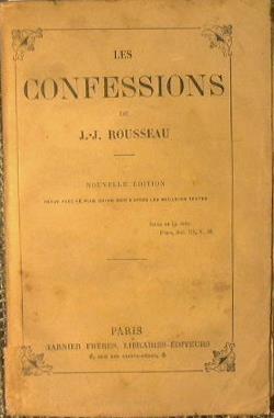 Les Confessions - Jean-Jacques Rousseau - copertina