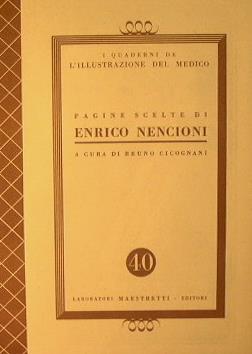 Pagine scelte di Enrico Nencioni - Enrico Nencioni - copertina