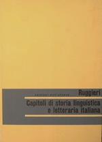 Capitoli di storia linguistica e letteraria italiana