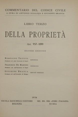 Commentario del Codice Civile. Libro III - Della proprietà (Art. 957-1026). Enfiteusi. Usufrutto - Romualdo Trifone - copertina