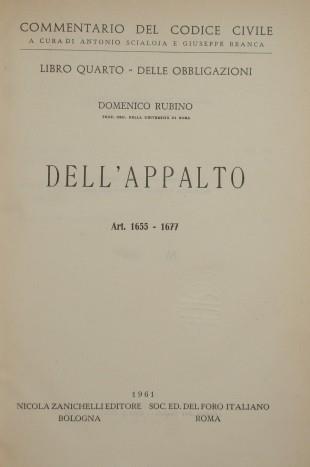 Commentario al Codice civile. Obbligazioni alternative. Obbligazioni in solido. Obbligazioni divisibili e indivisibili (artt. 1285-1320 del Cod. Civ.) - Domenico Rubino - copertina