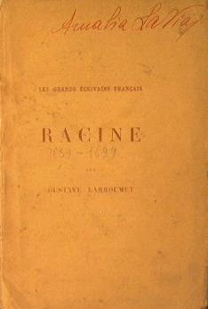 Racine - Gustave Larroumet - copertina