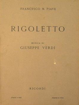 Rigoletto - Francesco M. Piave - copertina