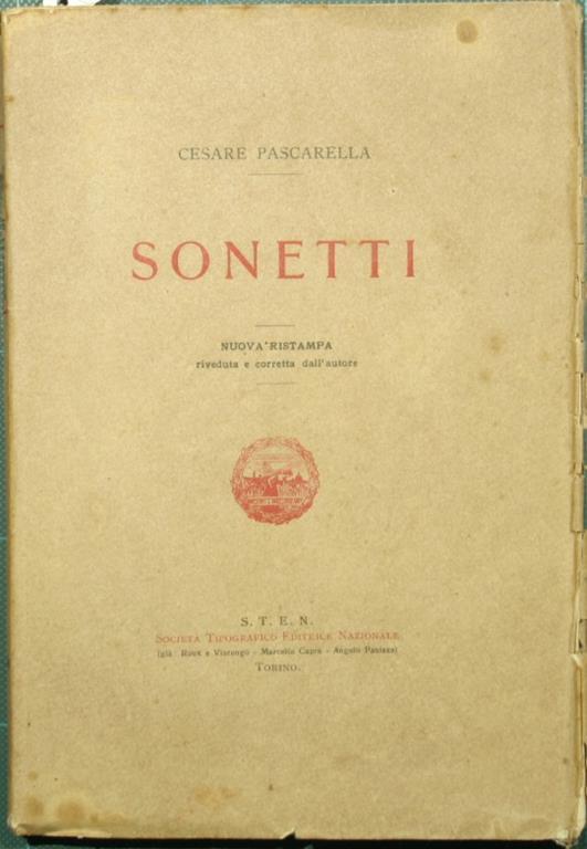 Sonetti - Cesare Pascarella - copertina