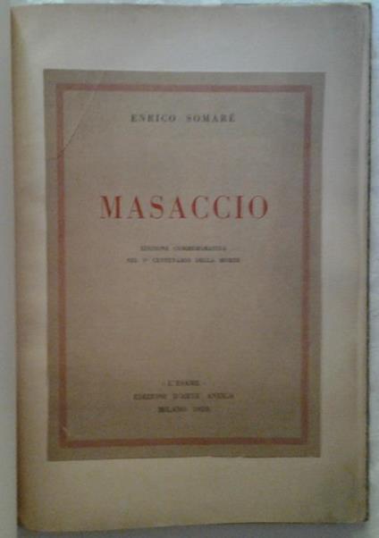 Masaccio - Enrico Somaré - copertina