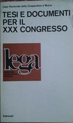 Tesi e documenti per il xxx congresso