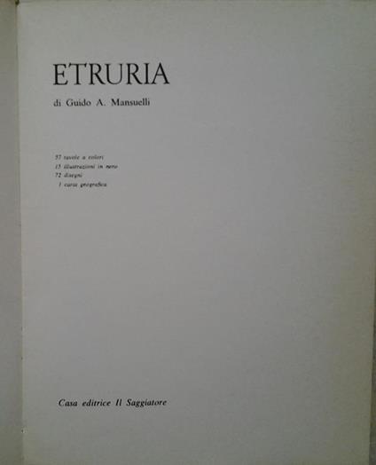 Etruria - Guido Mansuelli - copertina