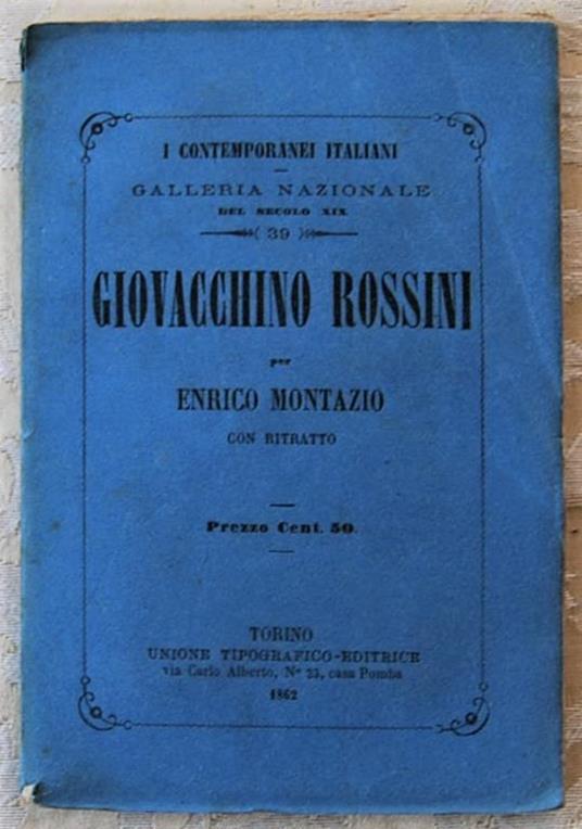 Giovacchino Rossini - Enrico Montazio - copertina