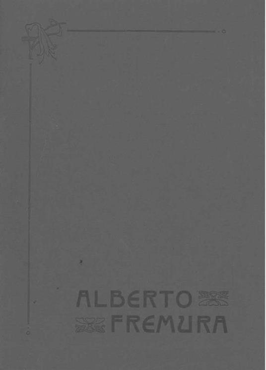 Alberto Fremura. Galleria d'arte Morandi, Bologna, ottobre-novembre 1977 - copertina