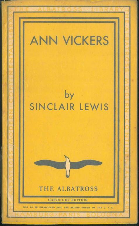 Ann Vickers - Sinclair Lewis - copertina