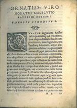 Aristotelis de arte rhetorica libri tres. Carolo Sigonio Interprete