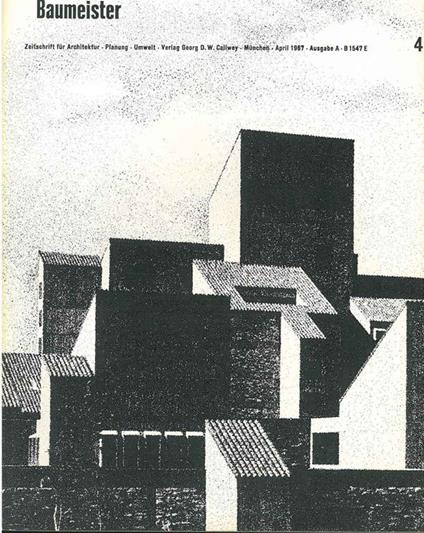 Baumeister. Zeitschrift fur Architectur. April 1967 - copertina