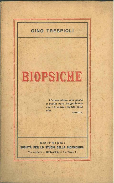Biopsiche - Gino Trespoli - copertina