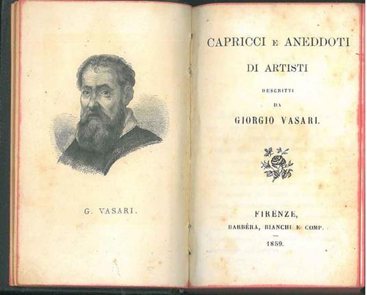 Capricci e aneddoti di artisti descritti da Giorgio Vasari - Giorgio Vasari - copertina