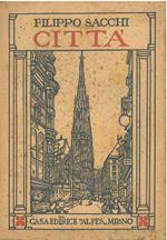 Città. Copertina illustrata da Cisari