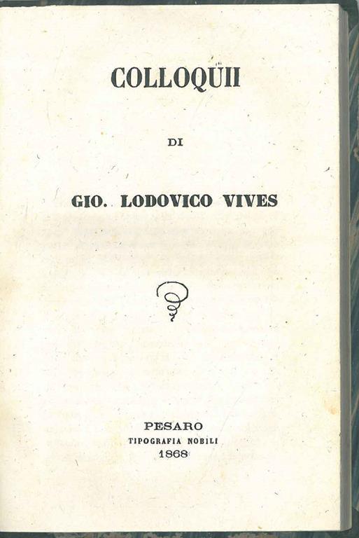 Colloqui - Lodovico Vives - copertina