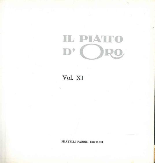 Corso di cucina. Vol. 1. Il piatto d'oro. Vol. XI - copertina