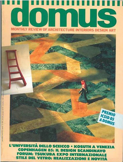 Domus. Monthly Review of architecture, interiors, design, art. Numero 665, ottobre 1985. Direttore M. Bellini - copertina