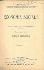 Economia sociale. Edizione italiana sulla 3° ed ultima francese Traduzione e note di Giorgio Mortara