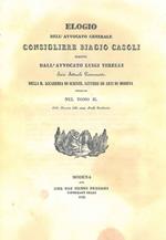 Elogio dell'avvocato generale consigliere Biagio Casoli scritto dall'Avvocato Luigi Tirelli