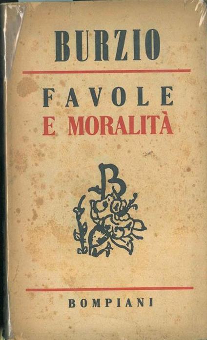 Favole e moralità - Filippo Burzio - copertina