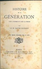 Histoire de le génération chez l'homme et chez la femme