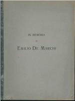 In memoria di Emilio De Marchi