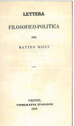 Lettera filosofico-politica