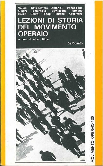 Lezioni di storia del movimento operaio. Corso per le "150" ore - copertina